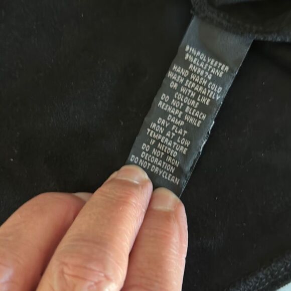 Black Fringed Faux Suede Top - Picture 7 of 7